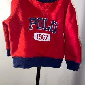 Polo 2t red and blue two toned Warm Toddler Sweater